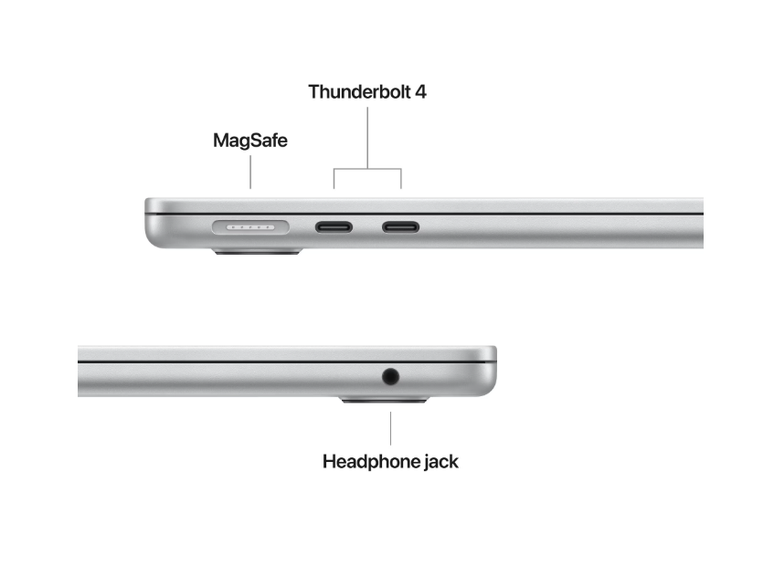 Laptop APPLE MacBook Air M4 14 inch 16GB 256GB Silver - imagine 3