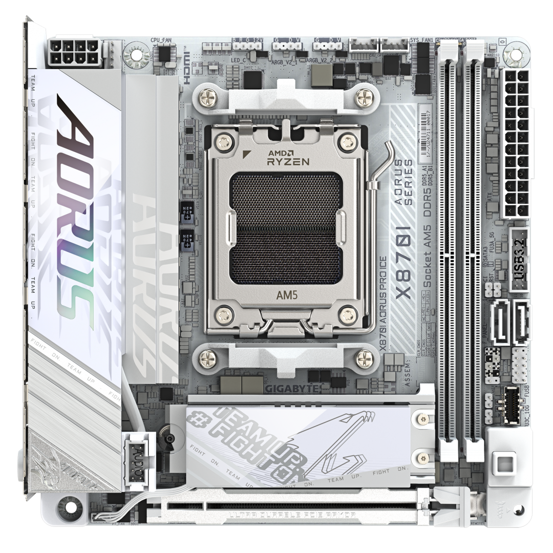 Placă de bază GIGABYTE X870I AORUS PRO ICE AM5 mini-ITX Alb - imagine 4