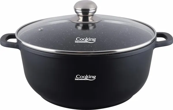 Semiolă HEINNER Dark Line 6.5L 28cm Aluminiu Turnat