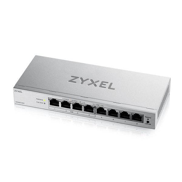 Switch ZYXEL GS1200-8HPV3 8-Port Gigabit PoE Web-Managed
