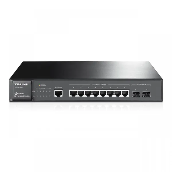 Switch TP-LINK TL-SG3210 Managed 8 Porturi Gigabit 2 SFP - imagine 5