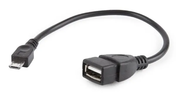 Cablu Adaptor OTG GEMBIRD A-OTG-AFBM-03 Micro-USB 2.0 Negru