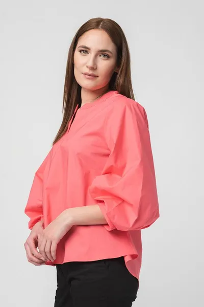 Cămașă Casual Femei Dark Pink Mărime M - imagine 2