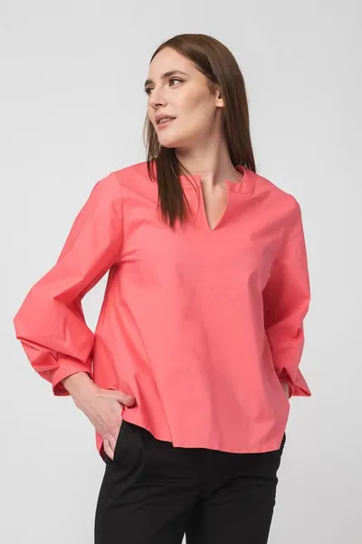 Cămașă Casual Femei Dark Pink Mărime M - imagine 4