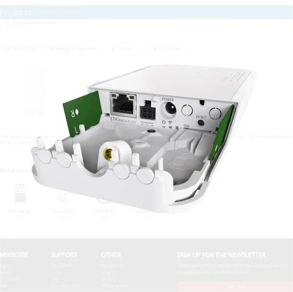 Access Point MIKROTIK RBWAPR-2ND Weatherproof Exterior 300Mbps - imagine 3