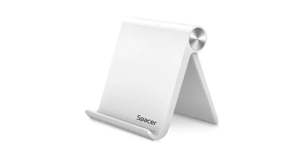 Suport Telefon SPACER Pliabil Birou Alb SPDH-FLIP-01-WH