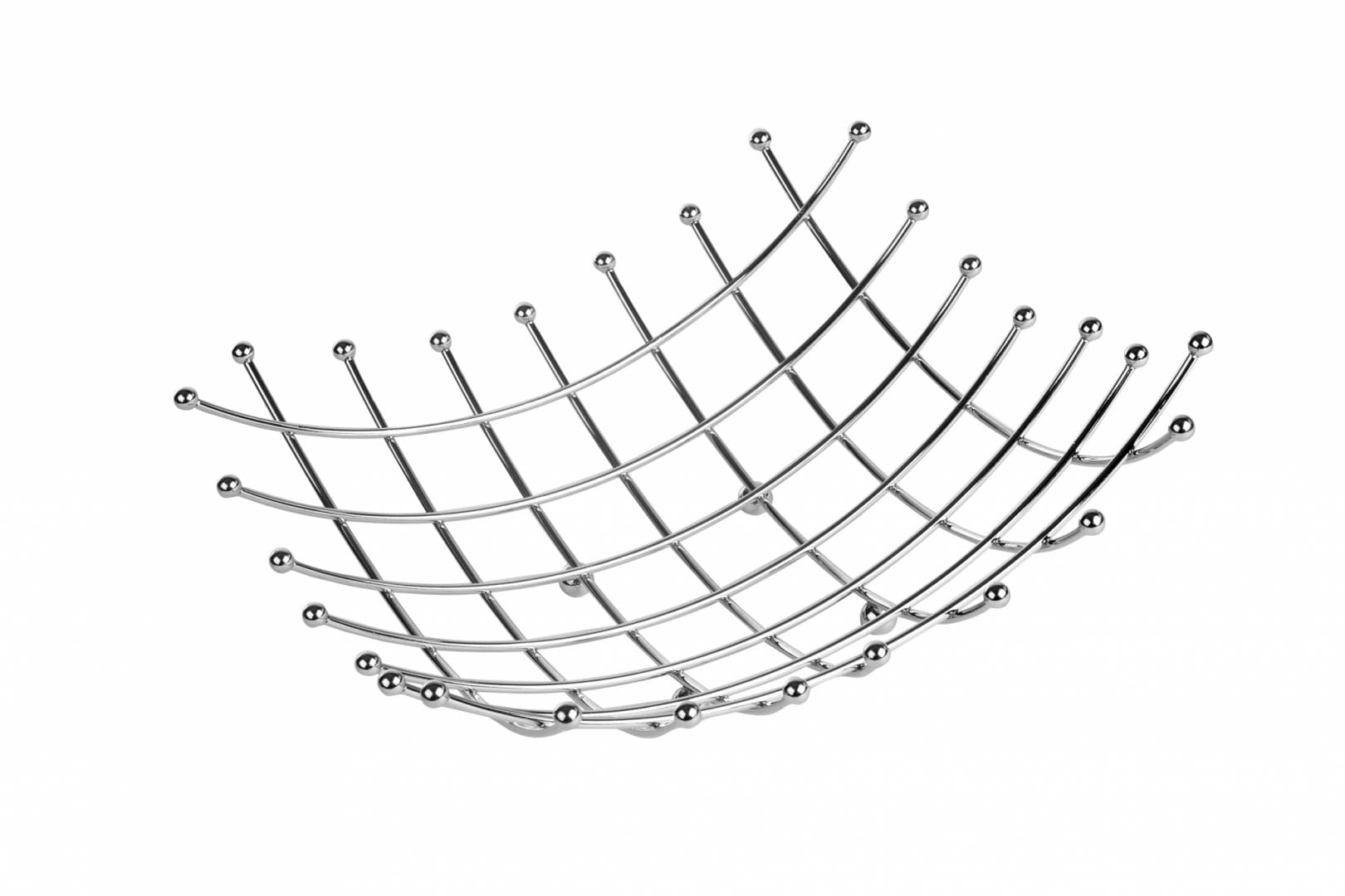 Coș Fructe VANORA HOME Metalic Oțel Cromat 26x26x9 cm