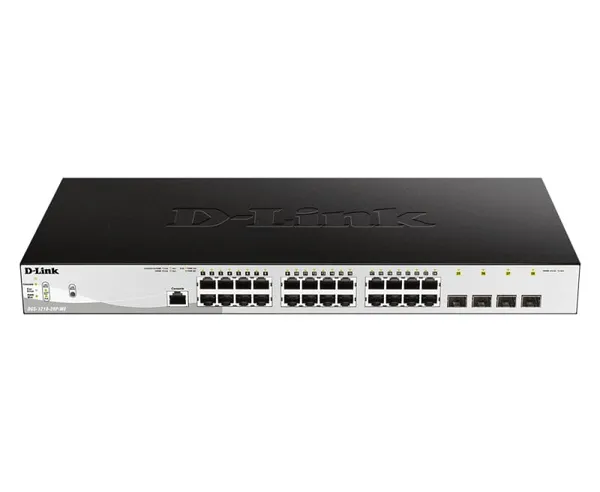 Switch D-LINK DGS-1210-28P/ME 24 Porturi Gigabit PoE Managed - imagine 2