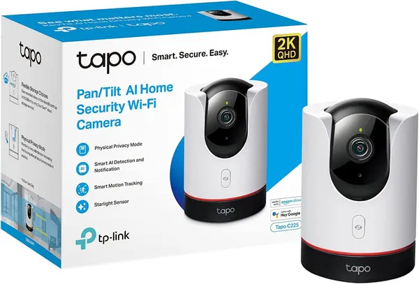 Cameră de Supraveghere TP-LINK Tapo C225 Cube 2K QHD Alb - imagine 11