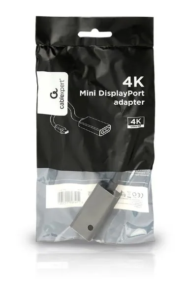 Adaptor Video GEMBIRD Mini-DisplayPort la DisplayPort 4K Negru A-mDPM-DPF4K-01 - imagine 2