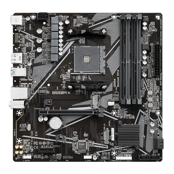 Placă de bază GIGABYTE B550M K AM4 DDR4 mATX - imagine 2