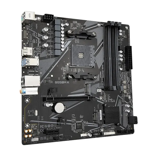 Placă de bază GIGABYTE B550M K AM4 DDR4 mATX - imagine 3