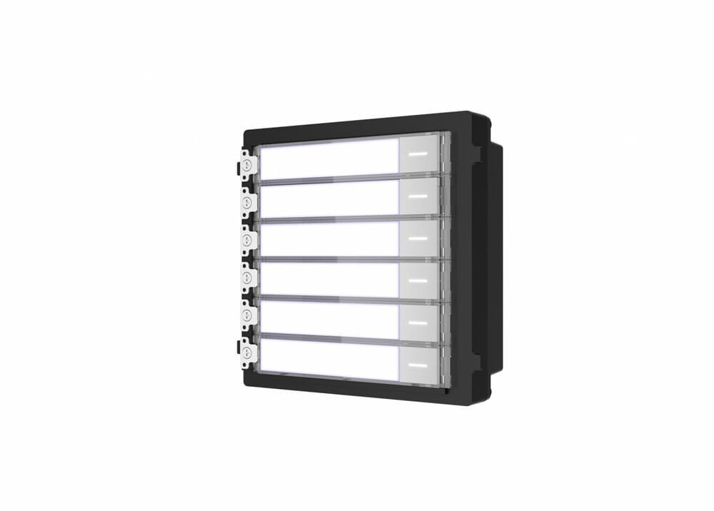 Modul Extensie Videointerfon HIKVISION DS-KD-KK 6 Butoane Negru