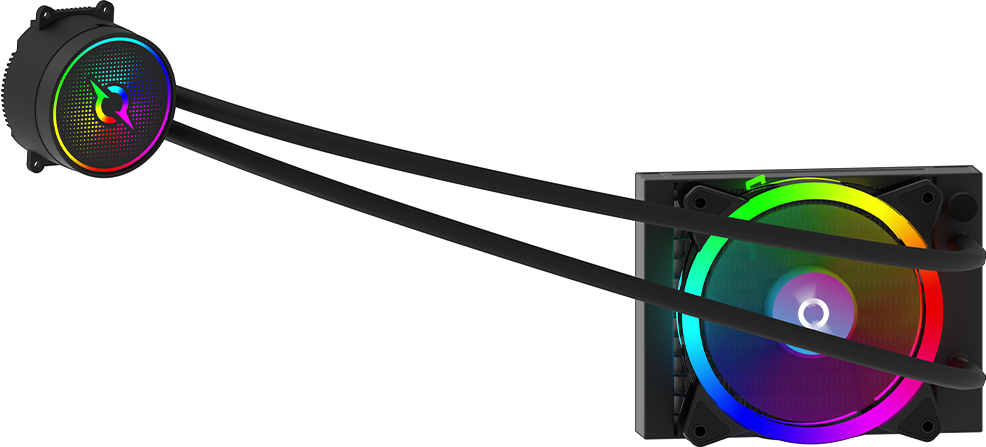 Cooler Procesor AQIRYS AQUARIUS 120 AIO ARGB Negru - imagine 3