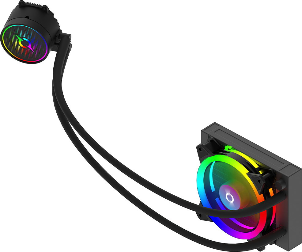 Cooler Procesor AQIRYS AQUARIUS 120 AIO ARGB Negru - imagine 5