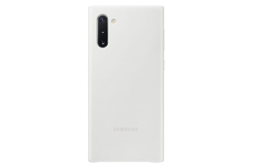 Husă SAMSUNG Galaxy Note 10 Piele Ultrasubțire Alb