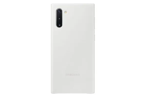 Husă SAMSUNG Galaxy Note 10 Piele Ultrasubțire Alb