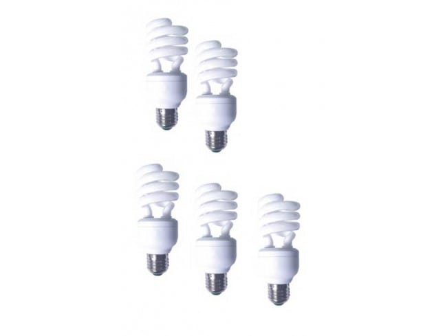 Set 5 Becuri Fluorescent PANASONIC EFD19E27HD3E-5 19W E27 Spirală Alb Cald