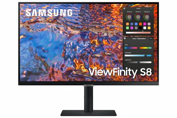 Monitor SAMSUNG ViewFinity S8 LS32B800PXPXEN 32 inch 4K UHD IPS - imagine 2