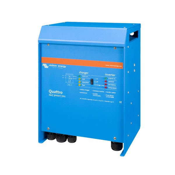 Invertor VICTRON ENERGY Quattro 24V 3000VA 70-50/50 - imagine 2