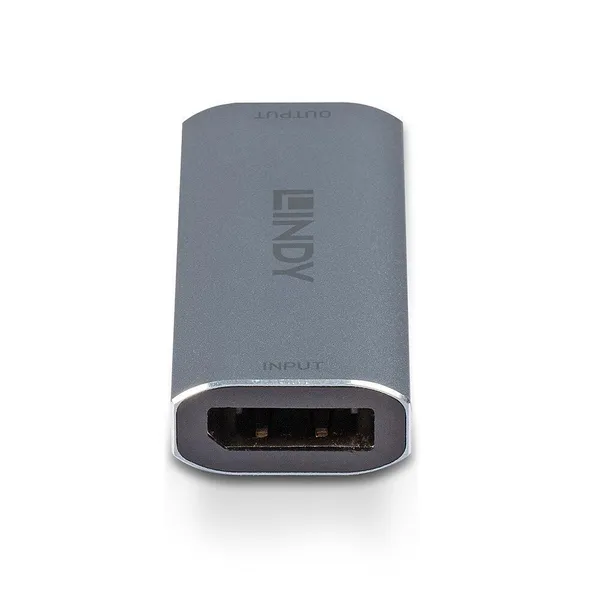 Repeater DisplayPort LINDY LY-38421 8K 32.4 Gbps Aluminiu Gri - imagine 2