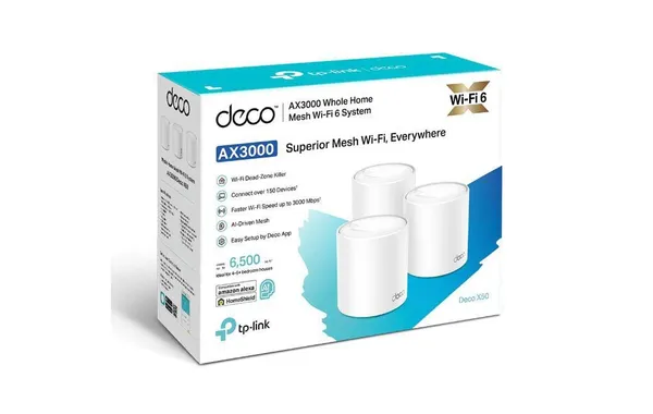 Sistem Mesh WiFi TP-LINK Deco X50 AX3000 Wi-Fi 6 (3-pack ) - imagine 4
