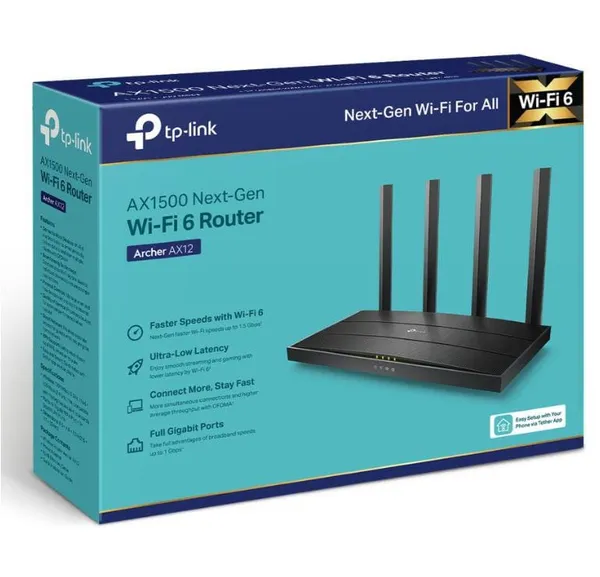Router Wireless TP-LINK Archer AX12 AX1500 WiFi 6 Dual-Band - imagine 4