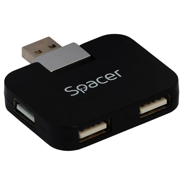 Hub extern SPACER SPH-316 4 porturi USB 2.0 Negru - imagine 3