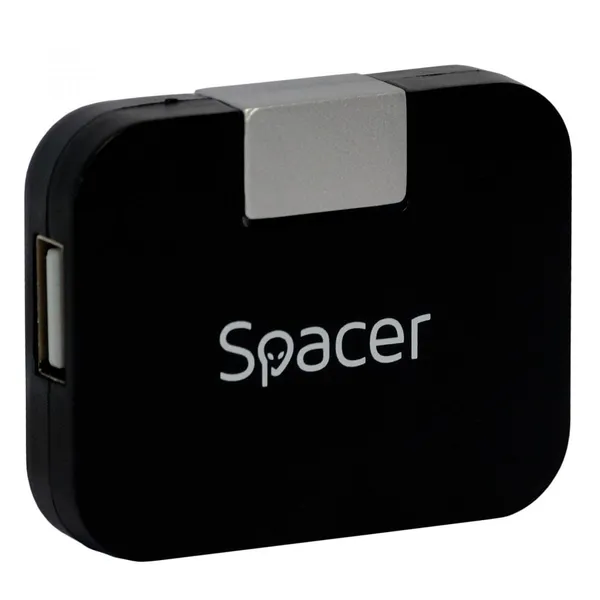 Hub extern SPACER SPH-316 4 porturi USB 2.0 Negru - imagine 2