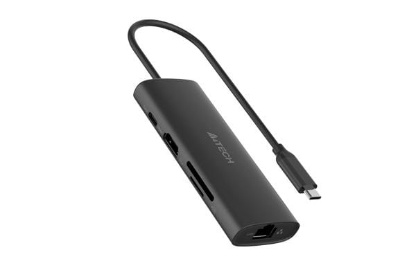 Hub USB A4TECH DST-80C 8-in-1 USB-C HDMI Gri