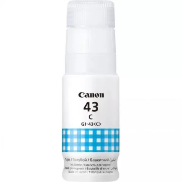 Cartuș Cerneală CANON GI-43C Cyan 60ml 3800 Pagini - imagine 2