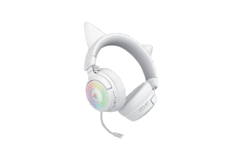 Căști Wireless RAZER Kraken Kitty V3 Pro THX Spatial Audio RGB Alb