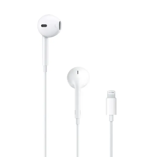 Căști APPLE EarPods Conector Lightning Alb - imagine 2