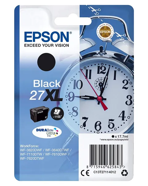 Cartuș Cerneală EPSON 27XL Black Original C13T27114012