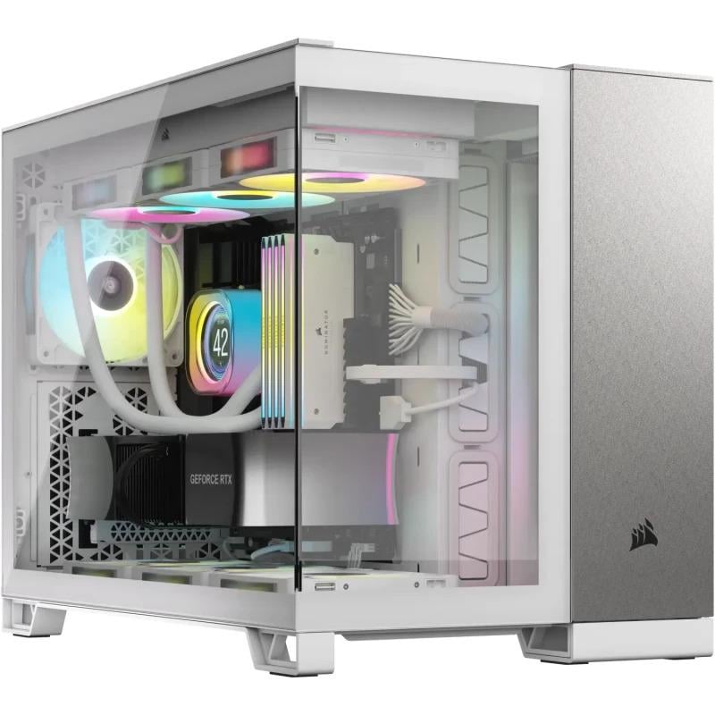 Carcasă PC CORSAIR 2500X Micro ATX Dual Chamber White