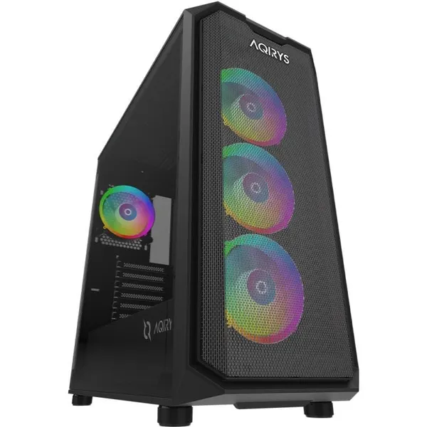 Carcasa AQIRYS Wezen PRO RGB Mid Tower Negru