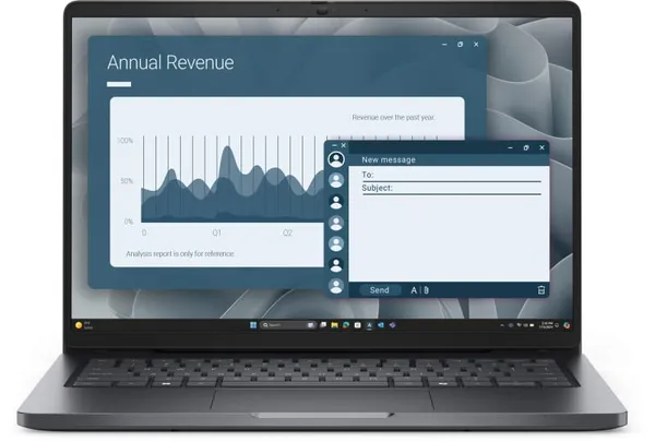 Laptop Business DELL Pro 14 AMD Ryzen 5 220, 14 IPS, 8GB DDR5, 512GB, Radeon 740M, Win 11 Pro