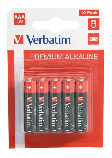 Baterii VERBATIM 49874 AAA Alcaline 1.5V 10 buc