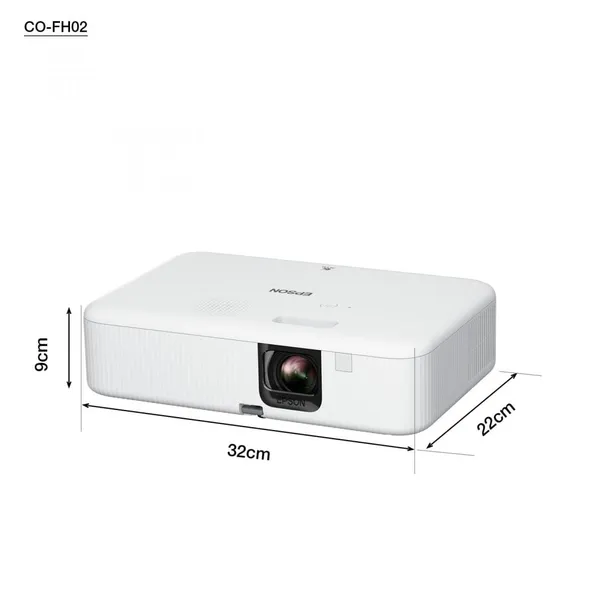 Videoproiector EPSON CO-FH02 3LCD Full HD 3000 lumeni Alb - imagine 3