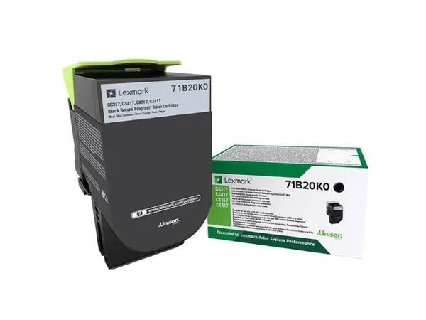 Toner Original LEXMARK 71B20K0 Negru 3000 Pagini - imagine 2