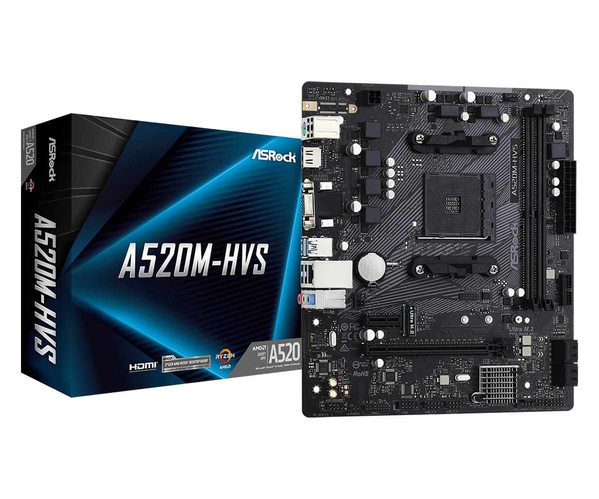Placă de bază ASROCK A520M-HVS Socket AM4 DDR4 Micro-ATX