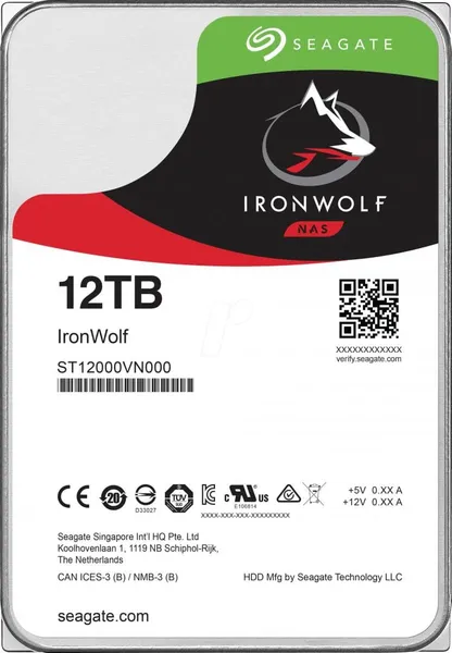 HDD Intern SEAGATE IronWolf 12TB 7200RPM SATA III ST12000VN0008 - imagine 3
