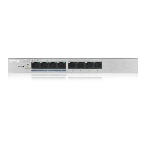 Switch ZYXEL GS1200-8HPV2 8 Porturi Gigabit Managed - imagine 2