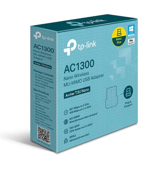 Adaptor USB Wireless TP-LINK Archer T3U Nano AC1300 - imagine 4