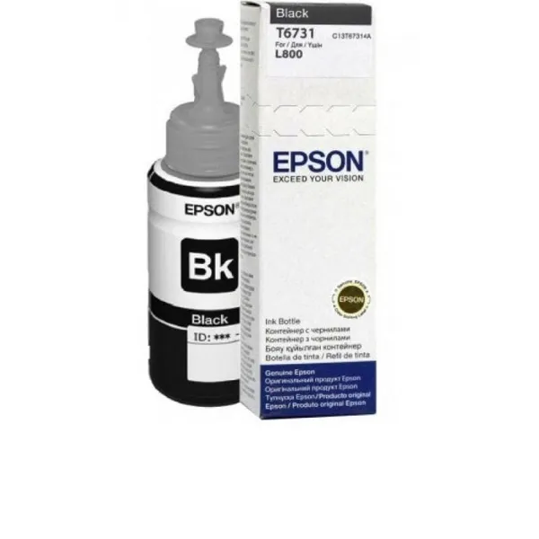 Cartuș Cerneală EPSON T6731 Black 70 ml Original L800 - imagine 2