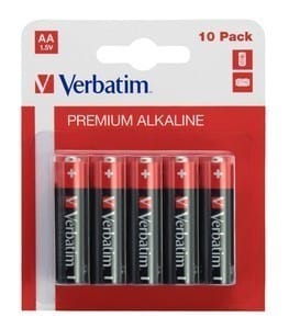 Baterii Alcaline VERBATIM AA (R6) 1.5V 10 Bucăți 49875