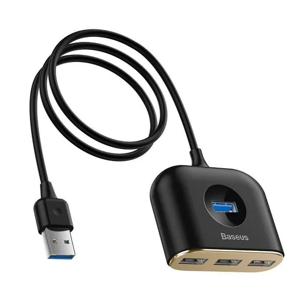 Hub USB extern BASEUS Square CAHUB-AY01 4 Porturi Negru