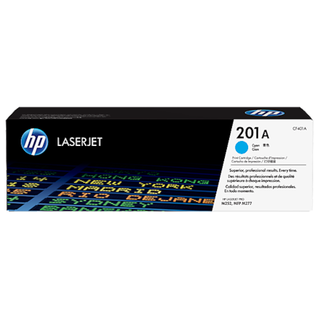 Toner HP 201A Cyan LaserJet Pro M252 M274 M277 1.4K CF401A
