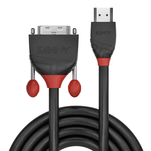 Cablu LINDY HDMI to DVI-D 5m 1920x1200 Negru LY-36274