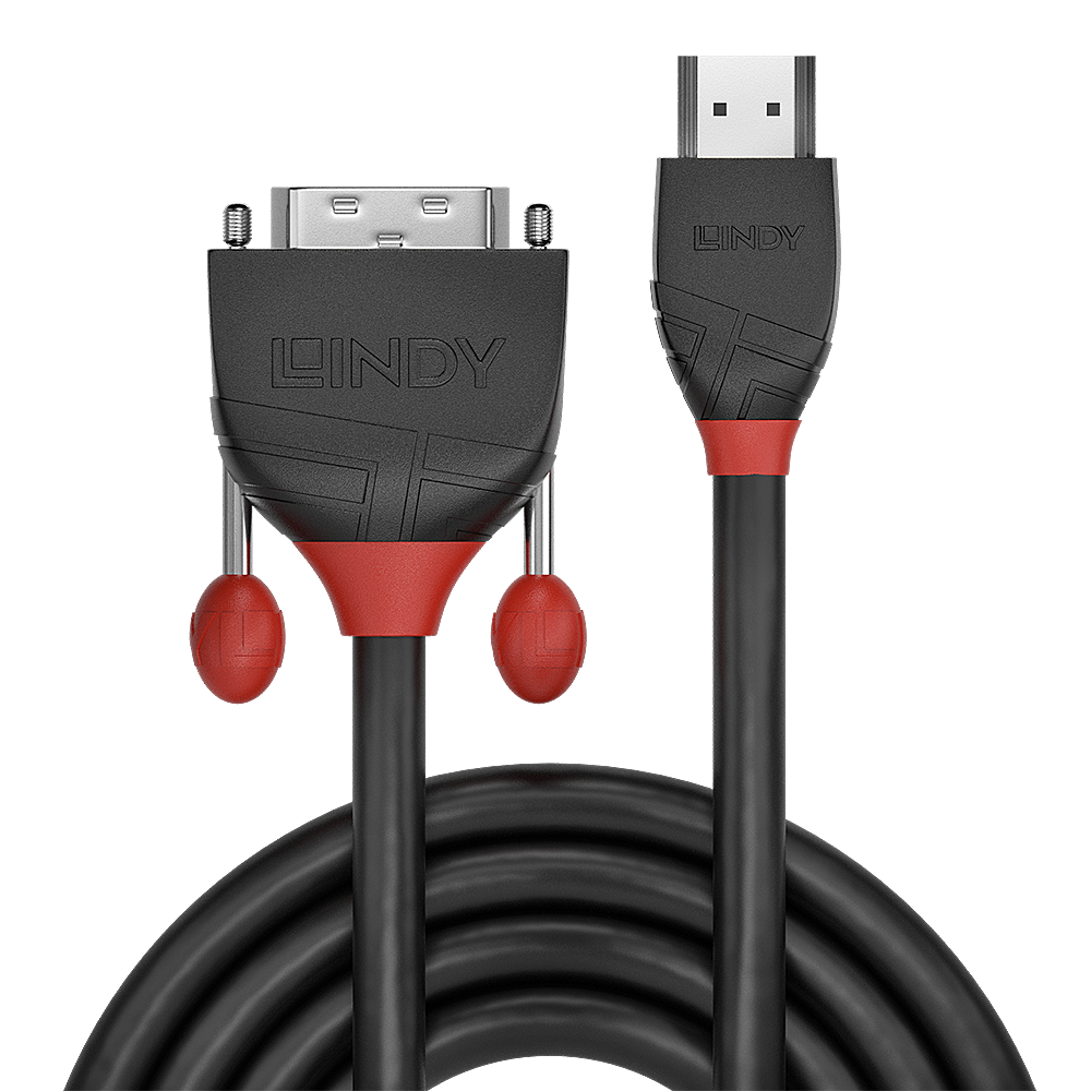 Cablu LINDY HDMI to DVI-D 5m 1920x1200 Negru LY-36274